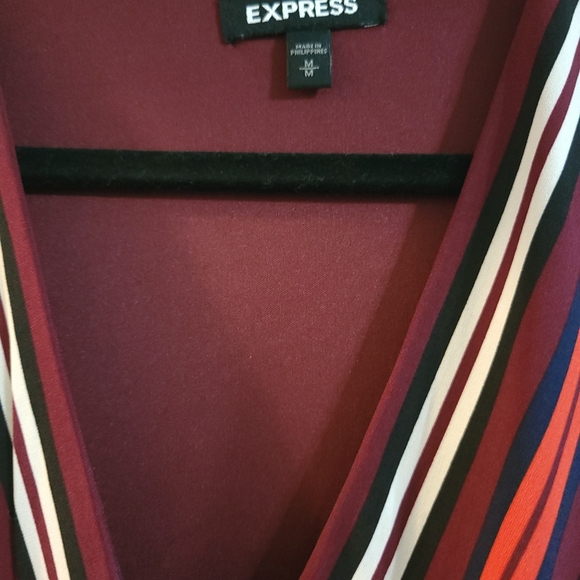 Multicolor pants jumper with waist tie. - Picture 2 of 2